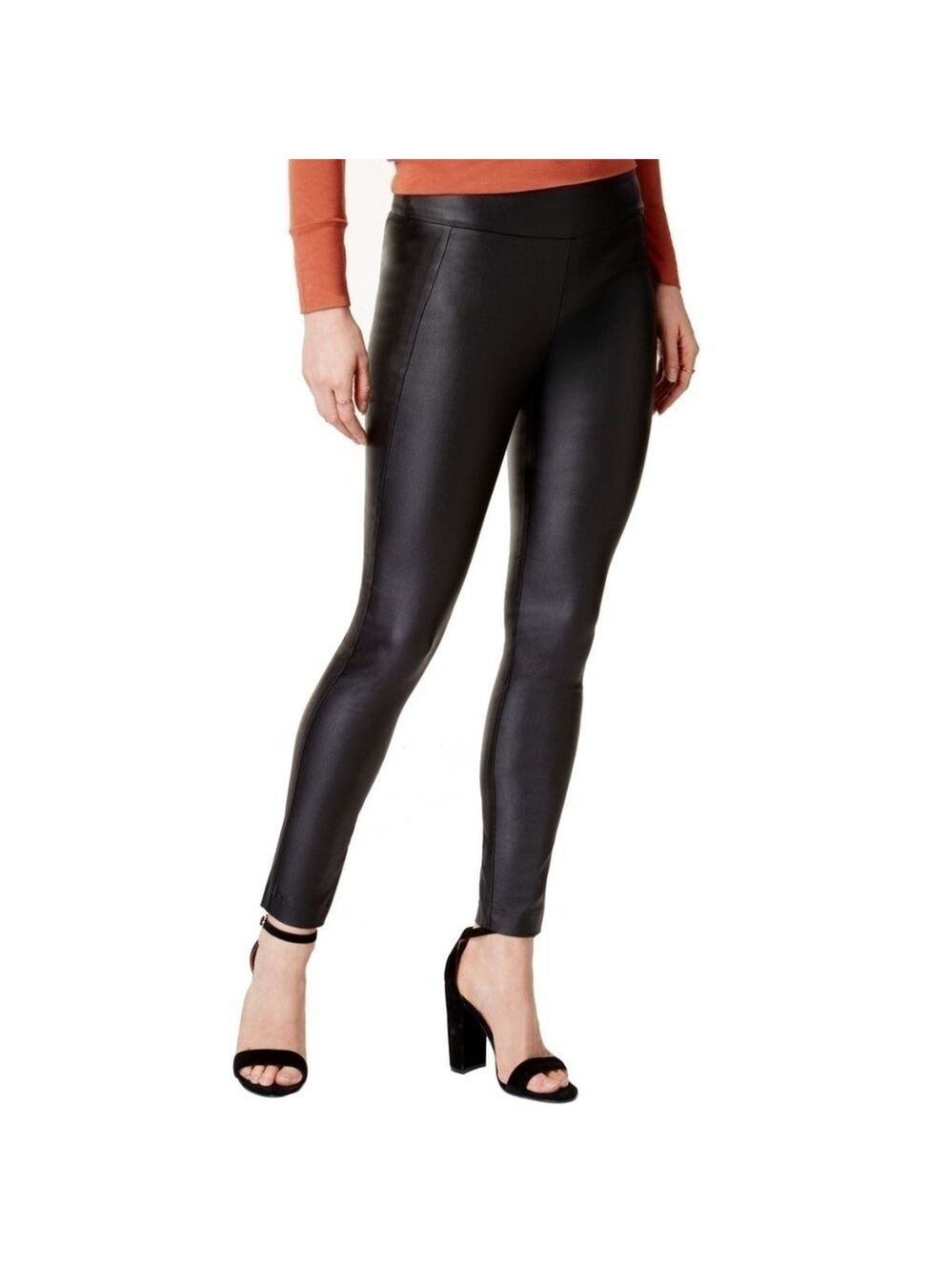 BAR III  Faux Leather Coated Leggings